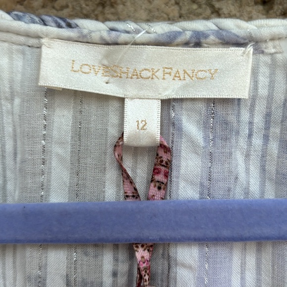 LoveShackFancy finch dress. Misty sea. NWT. Size 12. Beautiful dress. - Picture 9 of 14